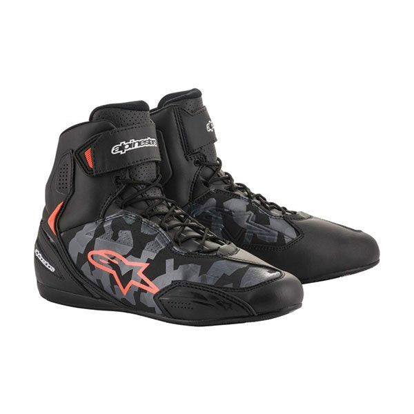 Bottes Alpinestars Faster-3 black gray camo red fluo