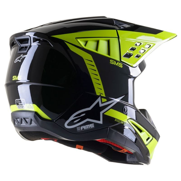 Casque Alpinestars S-M5 Beam Helmet Ece Noir Jaune Fluo