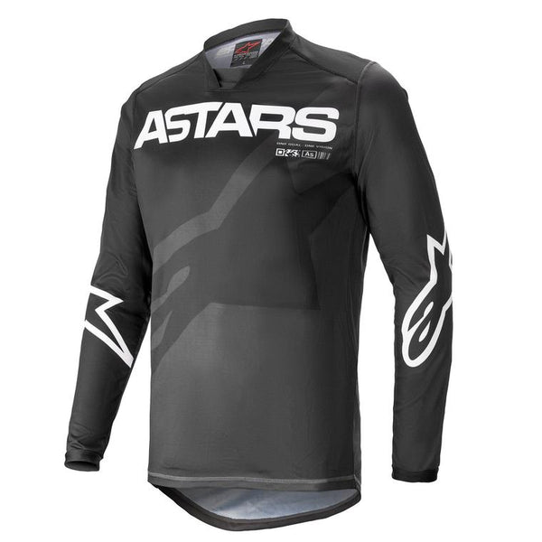 Maillot Alpinestars Racer Braap Jersey Noir Anthracite Blanc