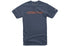Tee-Shirt Alpinestars WordMark Tee Bleu Orange