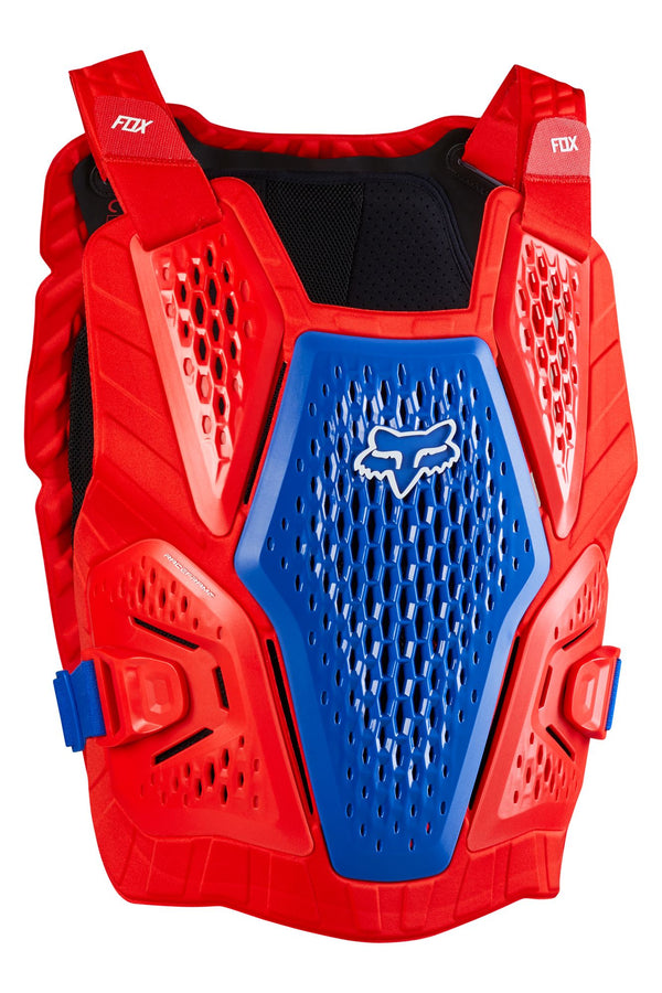 Plastron / Pare-Pierres Fox Racing RaceFrame Impact Bleu Blanc Rouge