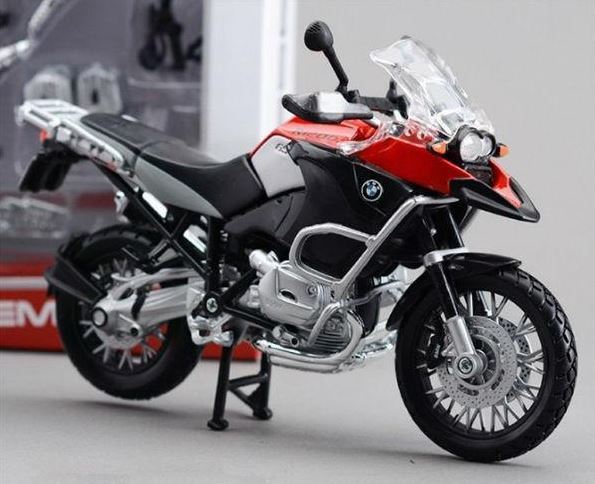MINIATURE MOTO BMW R 1200 GS ROUGE 1:12 MAISTO M31157