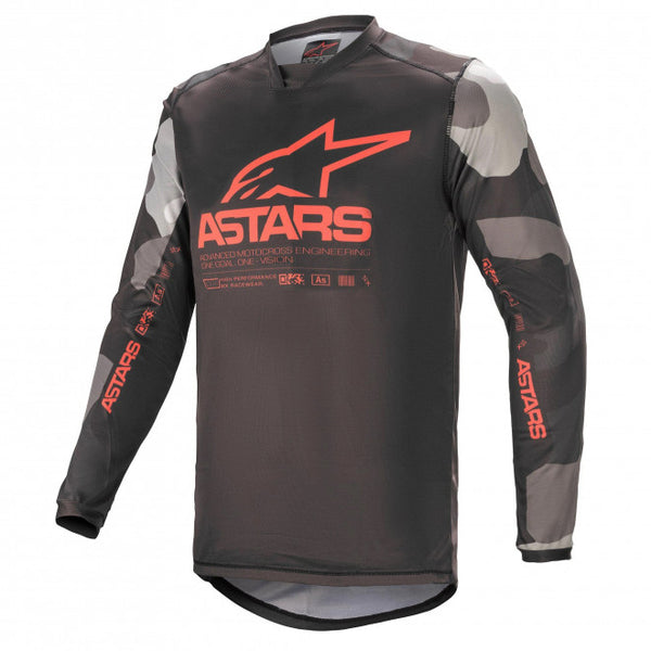 Maillot Alpinestars Racer Tactical Jersey Camo Rouge
