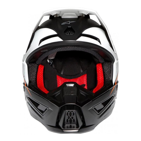 Casque Alpinestars S-M5 Rayon Helmet Ece Noir Blanc Orange