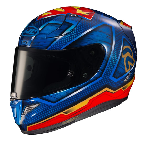 CASQUE HJC RPHA 11 SUPERMAN DC COMICS MC21 BLEU