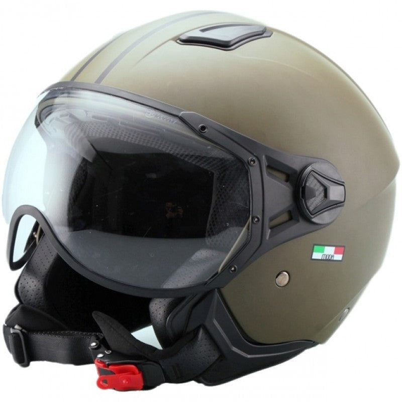 Casque Vito Jet Moda Vert Matte