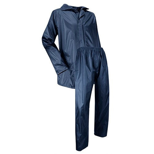 Tenue de pluie imperméable 100% polyester bleu