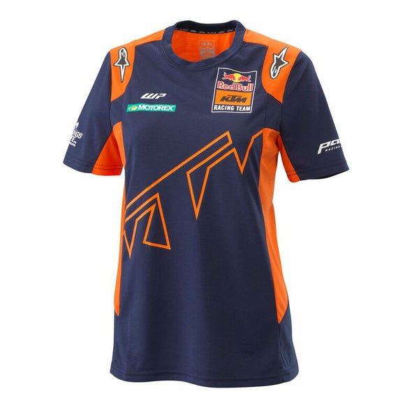 Tee-Shirt Ktm Red Bull Replica Team Bleu Orange Femme 3RB220027304