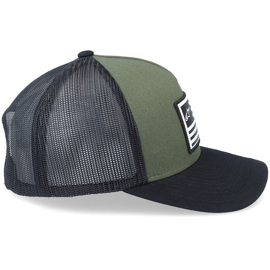 CASQUETTE ALPINESTARS FLAG SNAPBACK HAT MILITARY BLACK 1211-81013 6910