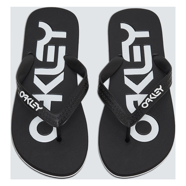 Savates Oakley College Flip Flop Noir Blanc FOF1002 55 02E