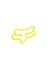 Stickers Autocollant Fox Racing Head Tdc 4 Jaune Fluo