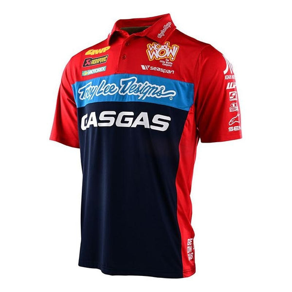 Polo Gasgas 22 Troy lee Designs pit shirt rouge navy T761599002