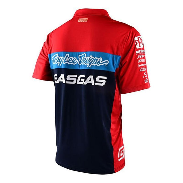 Polo Gasgas 22 Troy lee Designs pit shirt rouge navy T761599002