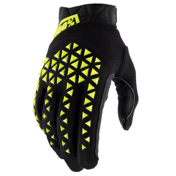 Gants 100% Airmatic Gloves Noir Jaune Fluo