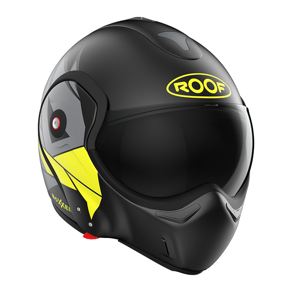 Casque Roof RO9 Boxxer Hawk Noir-Jaune Matte 01273158 boxxer promo DESTOCKAGE