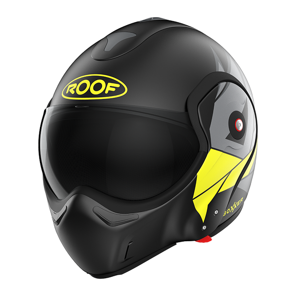 Casque Roof RO9 Boxxer Hawk Noir-Jaune Matte 01273158 boxxer promo DESTOCKAGE