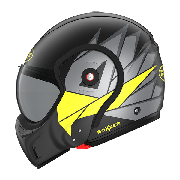 Casque Roof RO9 Boxxer Hawk Noir-Jaune Matte 01273158 boxxer promo DESTOCKAGE