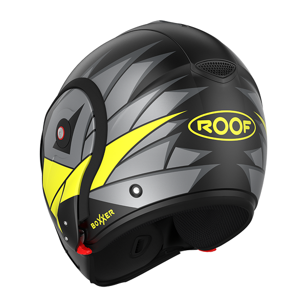 Casque Roof RO9 Boxxer Hawk Noir-Jaune Matte 01273158 boxxer promo DESTOCKAGE