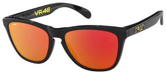 Lunette Oakley Frogskins Polished Black Prizm Ruby Valentino Rossi Collection