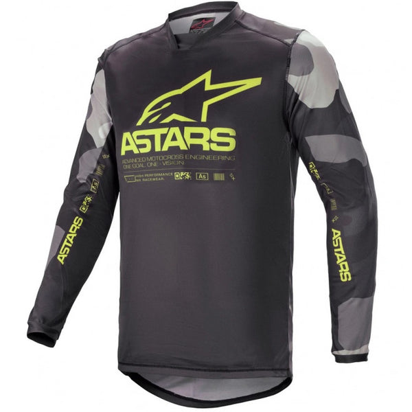 Maillot Alpinestars Racer Tactical Jersey Gry Camo Jaune