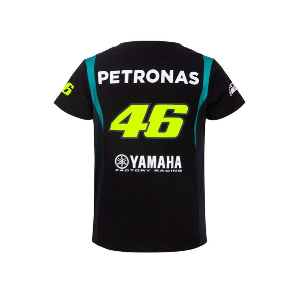 Tee-Shirt Vr46 Petronas Dual Noir Enfant