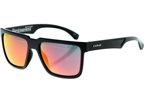 Lunette Solaire Carve Phenomenon Polarisée Noir Iridium