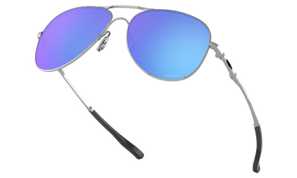Lunette Oakley Elmont polished chrome Prizm sapphire