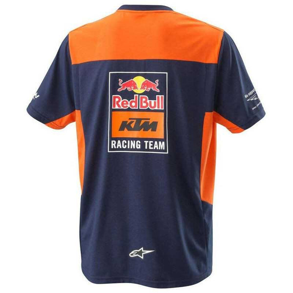 Tee-Shirt Ktm Red Bull Replica Team Bleu Orange Homme 3RB220027304
