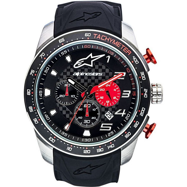 MONTRE ALPINESTARS TECH WATCH 3H BLACK SILICON STRAP BLACK BLACK 1037-9600 1900