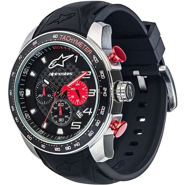 MONTRE ALPINESTARS TECH WATCH 3H BLACK SILICON STRAP BLACK BLACK 1037-9600 1900