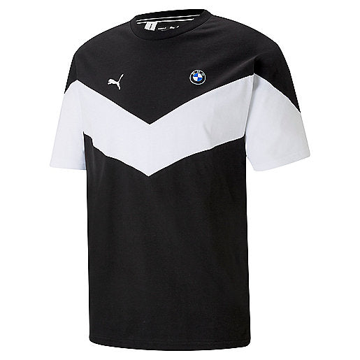 Tee-Shirt BMW Mms MotorSport Noir Blanc Soldes