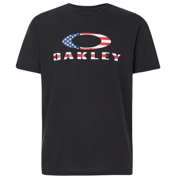 Tee-Shirt Oakley O Bark 2.0 Black Americain Flag