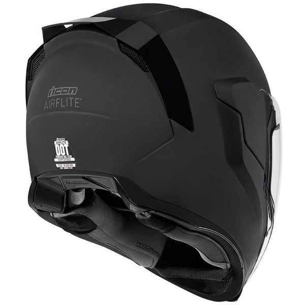 Casque Icon Airflite Helmet Rubatone Noir Matte blackf22