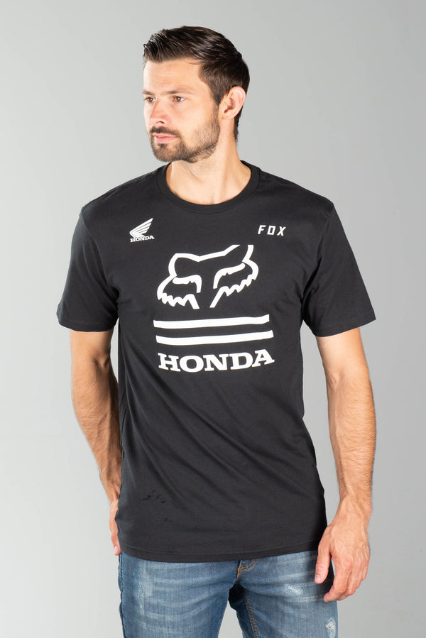Tee-Shirt Fox Racing Honda SS Premium Noir Blanc