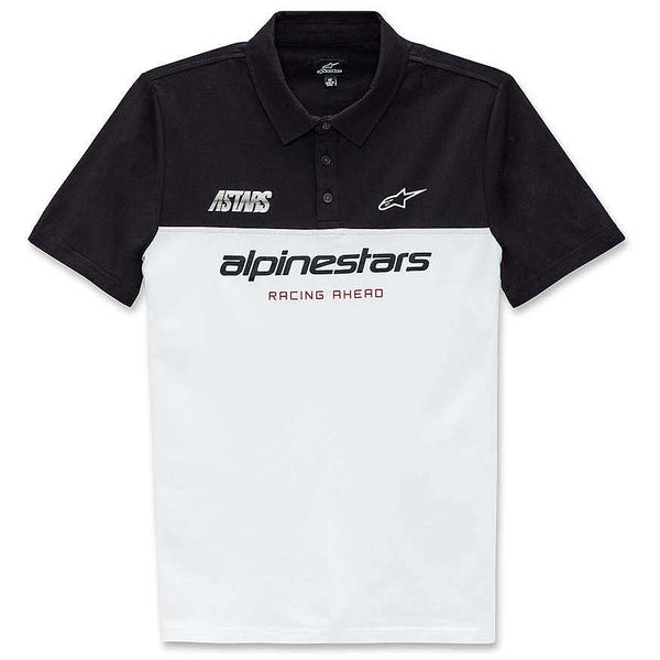 Polo Alpinestars Paddock Polo Noir Blanc