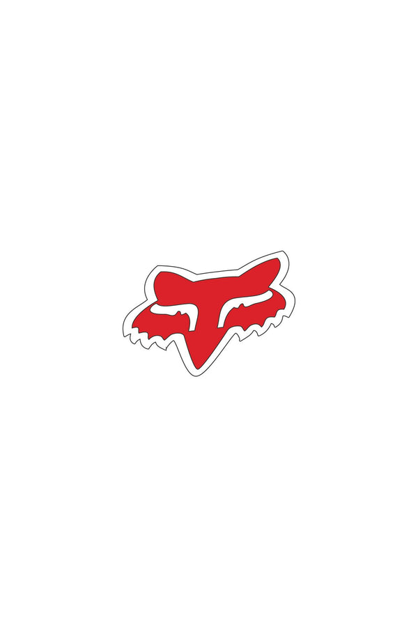 Stickers Autocollant Fox Racing Head Rouge