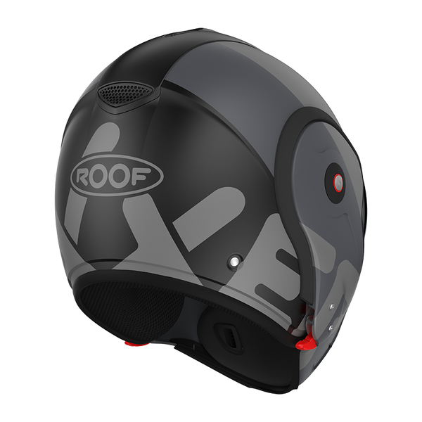 Casque Roof RO9 Boxxer Flag Noir- gris Matte  01273058 boxxer