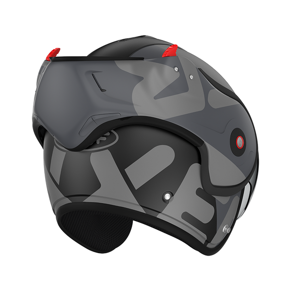 Casque Roof RO9 Boxxer Flag Noir- gris Matte  01273058 boxxer