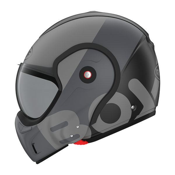 Casque Roof RO9 Boxxer Flag Noir- gris Matte  01273058 boxxer
