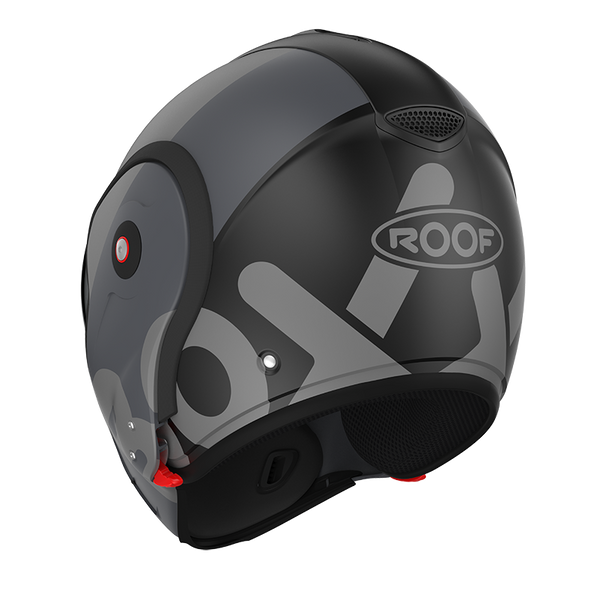 Casque Roof RO9 Boxxer Flag Noir- gris Matte  01273058 boxxer