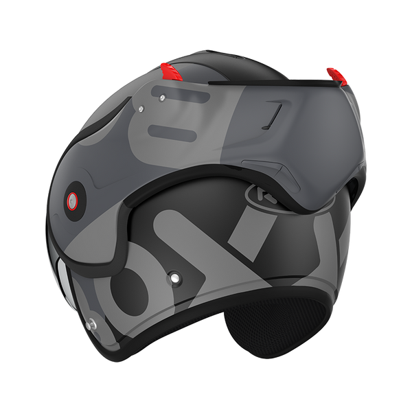 Casque Roof RO9 Boxxer Flag Noir- gris Matte  01273058 boxxer