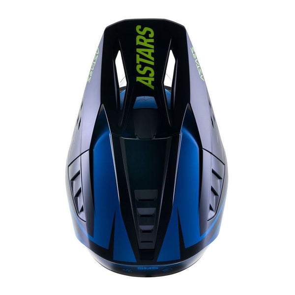 Casque Alpinestars S-M5 RAYON HELMET ECE BLEU NIGHTLIFE UCLA/ BLANC MAT  8304021 9702