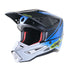 Casque Alpinestars S-M5 RAYON HELMET ECE BLEU NIGHTLIFE UCLA/ BLANC MAT  8304021 9702