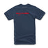 Tee-shirt Alpinestars Fastback Bleu Rouge 1212-72032