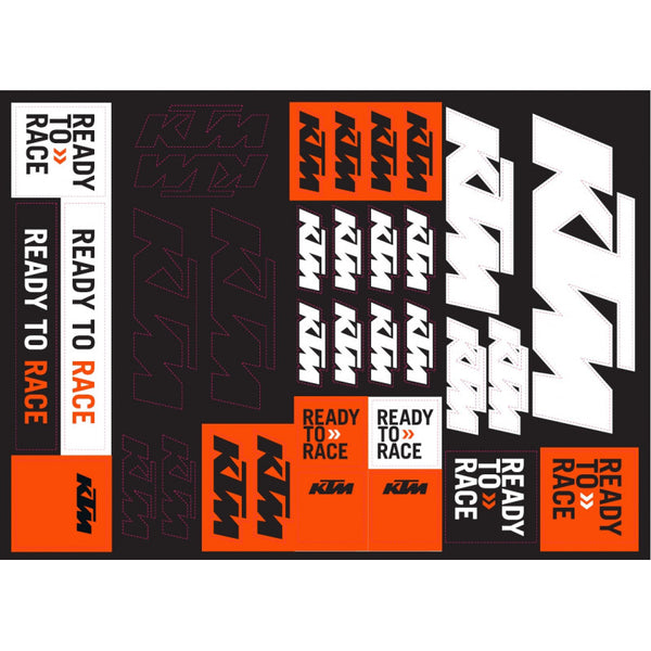 Stickers Autocollants Ktm Team Corporate Sticker Sheet