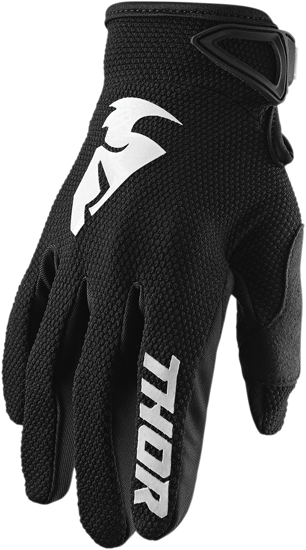 Gants Thor Enfant S20Y Sector Noir Blanc 33321511