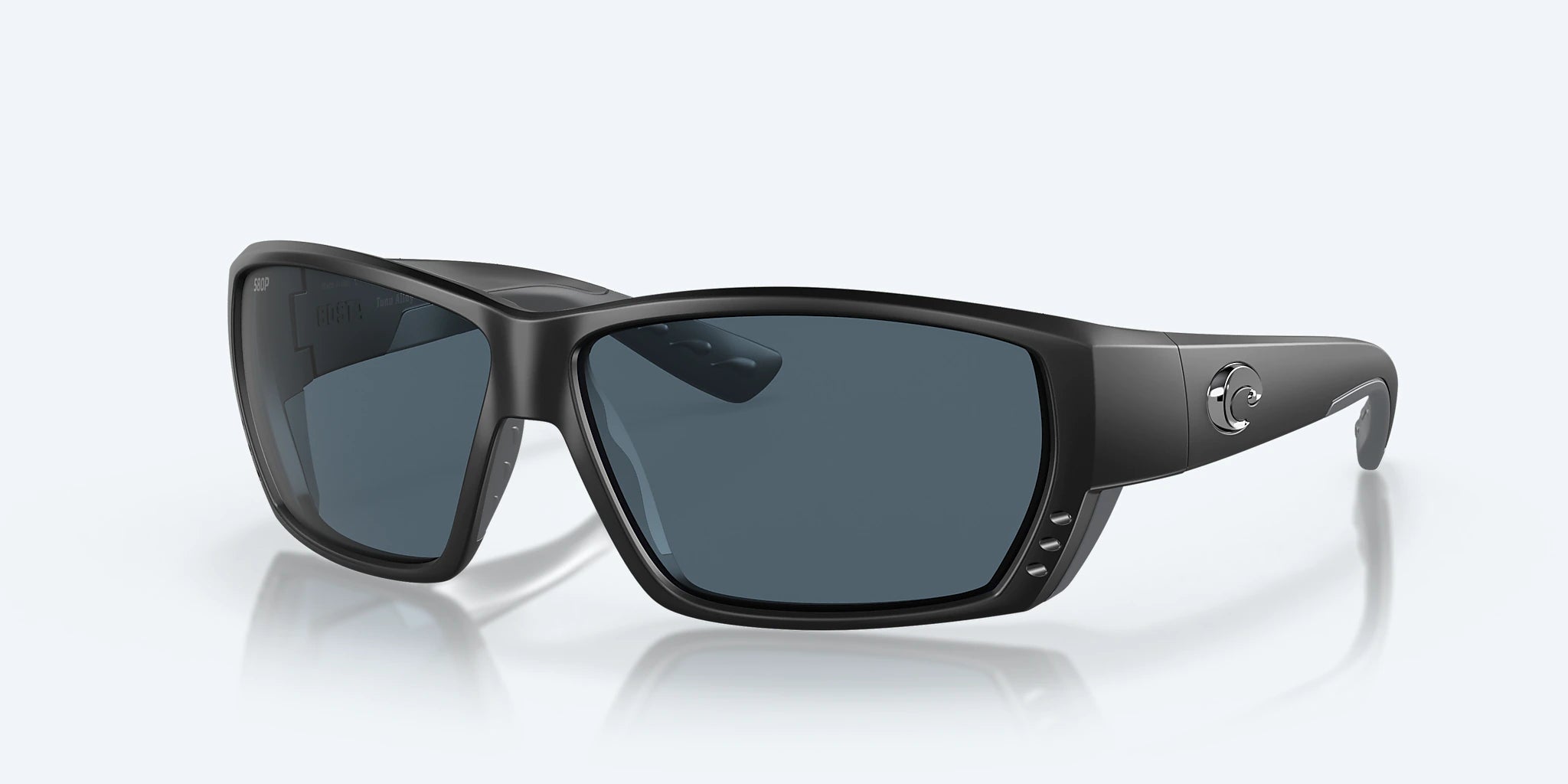Lunette Costa Sunglasses Tuna Alley 01 Black Out Gray Polarized