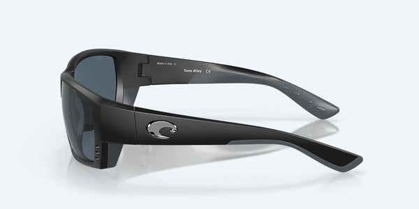 Lunette Costa Sunglasses Tuna Alley 01 Black Out Gray Polarized Polycarbonate 580P 06S9009 7565