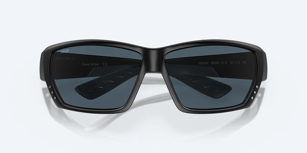Lunette Costa Sunglasses Tuna Alley 01 Black Out Gray Polarized Polycarbonate 580P 06S9009 7565